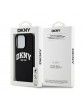 DKNY iPhone 15 Pro Hülle Case MagSafe Silikon Printed Logo Schwarz