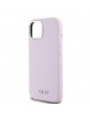 DKNY iPhone 15 Plus / 14 Plus Hülle Case MagSafe Silikon Metal Logo Rosa