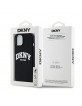 DKNY iPhone 15 Plus / 14 Plus Hülle Case MagSafe Silikon Printed Logo Schwarz