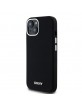 DKNY iPhone 15 / 14 / 13 Case MagSafe Silicone Metal Logo Black