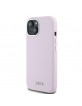 DKNY iPhone 15 / 14 / 13 Case MagSafe Silicone Metal Logo Pink