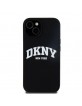 DKNY iPhone 15 / 14 / 13 Case MagSafe Silicone Printed Logo Black