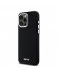 DKNY iPhone 15 Pro Max Hülle Case MagSafe Silikon Metal Logo Schwarz