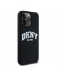 DKNY iPhone 15 Pro Max Hülle Case MagSafe Silikon Printed Logo Schwarz