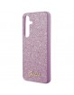 Guess Samsung S24+ Plus Case Cover Glitter Script Purple