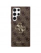 Guess Samsung S24 Ultra Case Cover Big Metal Logo 4G Brown