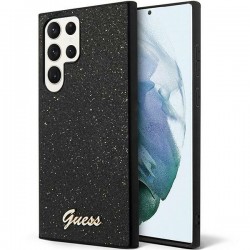 Guess Samsung S24 Ultra Case Cover Glitter Script Black