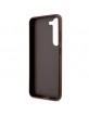 Guess Samsung S24+ Plus Case Cover Big Metal Logo 4G Brown