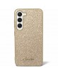 Guess Samsung S24 Case Cover Glitter Script Gold