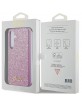 Guess Samsung S24 Hülle Case Cover Glitter Script Violett