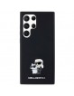 Karl Lagerfeld  Samsung S24 Ultra Hülle Case Silikon K & C Metal Pin Schwarz