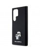 Karl Lagerfeld  Samsung S24 Ultra Hülle Case Silikon K & C Metal Pin Schwarz