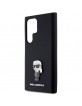 Karl Lagerfeld Samsung S24 Ultra Case Silicone Ikonik Metal Black