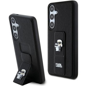Karl Lagerfeld Samsung S24+ Plus Case Grip Stand Saffiano K & C Black