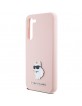 Karl Lagerfeld  Samsung S24+ Plus Hülle Case Silikon Choupette Metal Rosa