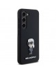 Karl Lagerfeld Samsung S24+ Plus Case Silicone Ikonik Metal Black