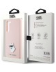 Karl Lagerfeld Samsung S24 Case Silicone Choupette Metal Pin Pink