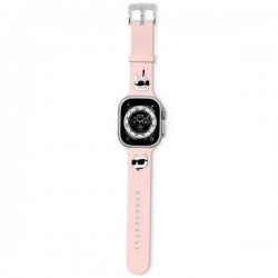 Karl Lagerfeld Apple Watch Armband 38 / 40 / 41 mm Silikon Karl Choupette Rosa