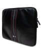 BMW Hülle Laptop Notebook Tasche Sleeve 14 Zoll Carbon Red Stripes Schwarz