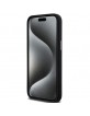 DKNY iPhone 15 Pro Case Silicone Metal Logo Black