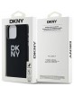 DKNY iPhone 15 Pro Hülle Case Silikon Metal Logo Schwarz