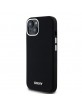 DKNY iPhone 14 / 15 / 13 Case Magsafe Silicone Metal Logo Black