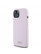 DKNY iPhone 14 / 15 / 13 Case Magsafe Silicone Metal Logo Pink