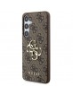 Guess Samsung A35 Case Cover 4G Big Metal Logo Brown