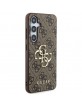 Guess Samsung A35 Case Cover 4G Big Metal Logo Brown