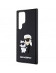 Karl Lagerfeld Samsung S24 Ultra Hülle Case Karl Choupette 3D Schwarz