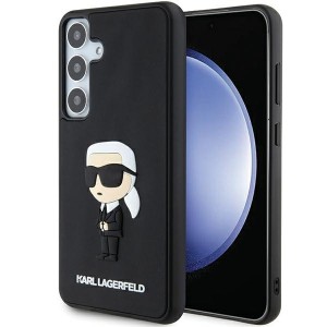 Karl Lagerfeld Samsung S24+ Plus Hülle Case Ikonik 3D Schwarz