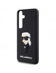 Karl Lagerfeld Samsung S24+ Plus Hülle Case Ikonik 3D Schwarz