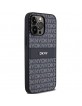 DKNY iPhone 14 Pro Case Mono Stripe Metal Logo Black