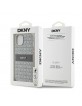 DKNY iPhone 14 / 15 / 13 Case Mono Stripe Metal Logo Beige