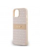 DKNY iPhone 14 / 15 / 13 Case Mono Stripe Metal Logo Pink