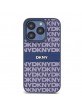 DKNY iPhone 15 Pro Case Mono Stripe Metal Logo Blue