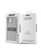 DKNY iPhone 15 Plus / 14 Plus Case Mono Stripe Metal Logo Beige