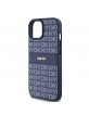 DKNY iPhone 15 / 14 / 13 Case Mono Stripe Metal Logo Blue