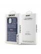 DKNY iPhone 15 / 14 / 13 Hülle Case Mono Stripe Metal Logo Blau