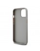 DKNY iPhone 15 / 14 / 13 Case Mono Stripe Metal Logo Beige