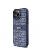 DKNY iPhone 15 Pro Max Case Mono Stripe Metal Logo Blue