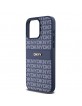 DKNY iPhone 15 Pro Max Hülle Case Mono Stripe Metal Logo Blau