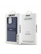 DKNY iPhone 15 Pro Max Hülle Case Mono Stripe Metal Logo Blau