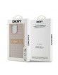 DKNY iPhone 15 Pro Max Case Mono Stripe Metal Logo Pink