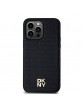 DKNY iPhone 13 Pro Hülle Case Magsafe Pattern Metall Logo Schwarz