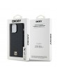 DKNY iPhone 13 Pro Case Magsafe Pattern Metal Logo Black