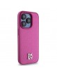 DKNY iPhone 15 Pro Case Magsafe Pattern Metal Logo Pink