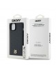 DKNY iPhone 15 Plus / 14 Plus Case Magsafe Pattern Metal Logo Black