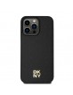 DKNY iPhone 15 Pro Max Hülle Case Magsafe Pattern Metall Logo Schwarz