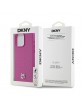 DKNY iPhone 15 Pro Max Hülle Case Magsafe Pattern Metall Logo Rosa